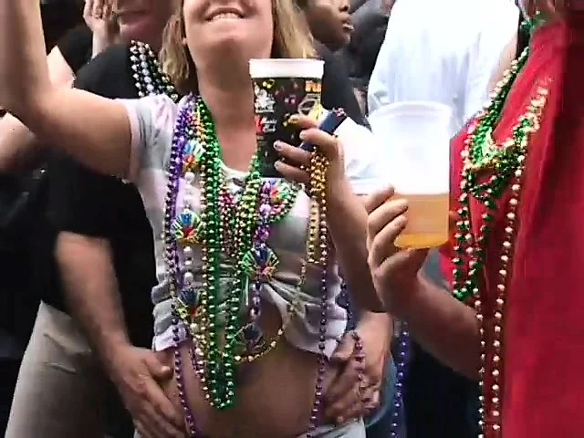 Admirable girls are flashing their sweet titties on the crowded street