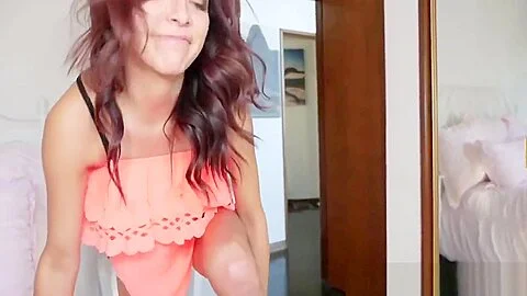 Slim latina teen 18+ creampie