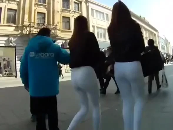 teens 18+ in white tight pants