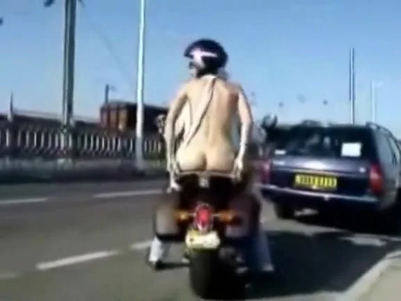 Riding the bike while completely naked
