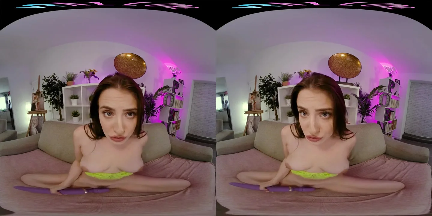 Sexy chick you met at the club teases you in VR