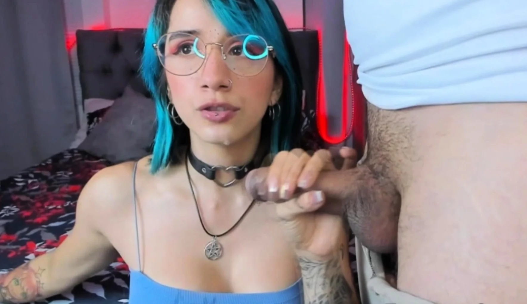 Kinky Stunning Latin Babe Swallows Cum From Neighbor