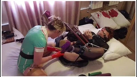 Lisa Essex - Latex Nurse Pegging Her Bondage Sissy Slut. Essex Girl Lisa & Tgirl Lucy