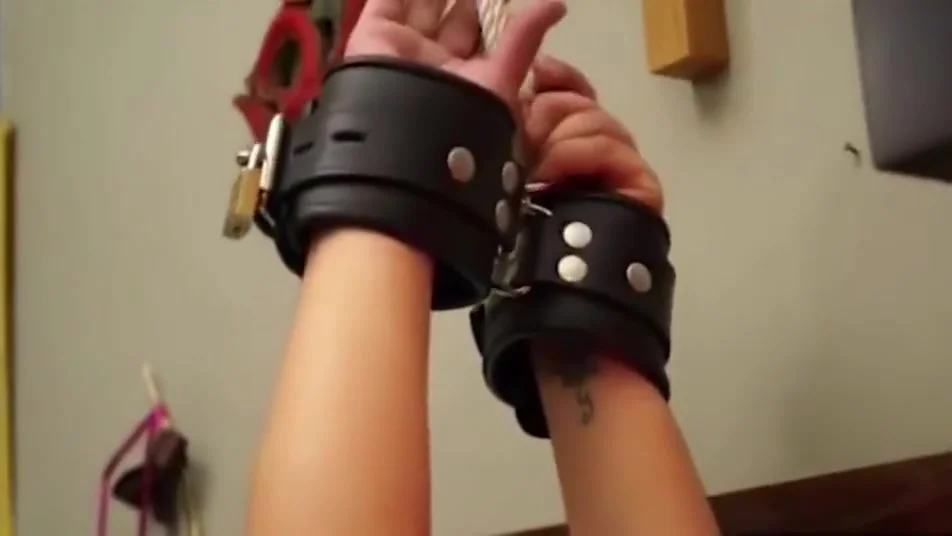 Self-bondage Crotchrope Tease