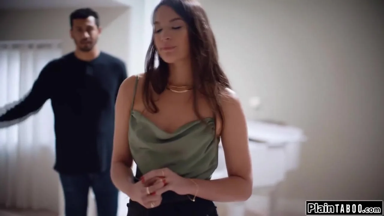 Guy gets into stepbrothers wifes panties and she rides cock
