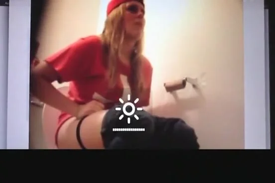 teen 18+ caught in toilet to pee