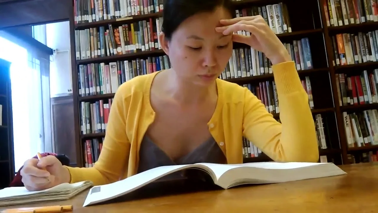 Candid Asian Library Girl Feet and Legs 1