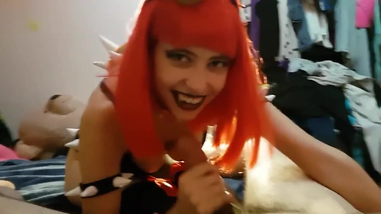 Bowsette Cosplay Suck and Fuck