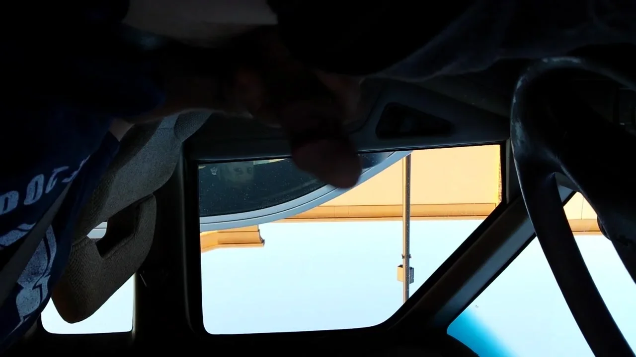 First car flash to college chick