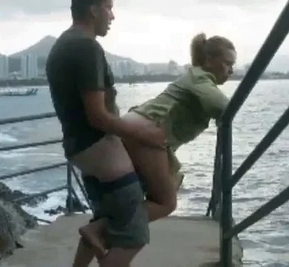 Outdoor Sex by the Water with a Hot Blonde
