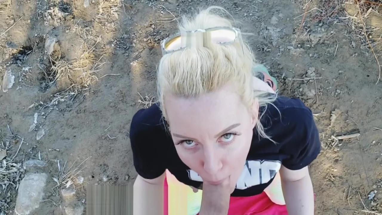 Risky Blowjob on Public Bike Trail - OurDirtyLilSecret