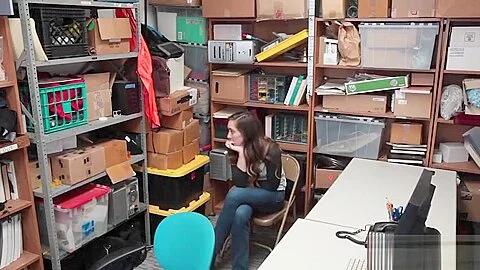 Sexy brunette babe sucked a two policemans big cocks
