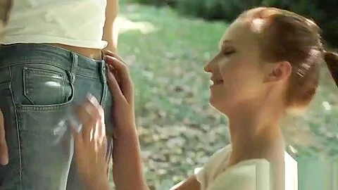Petite teenage cutie analized outside