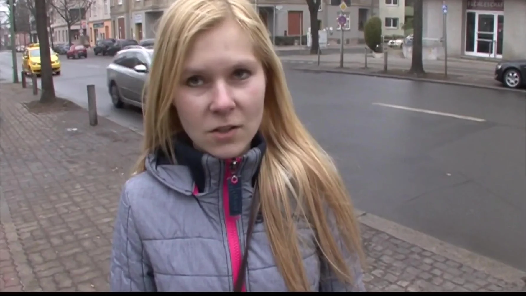 Hot German Blonde Trying Sperm