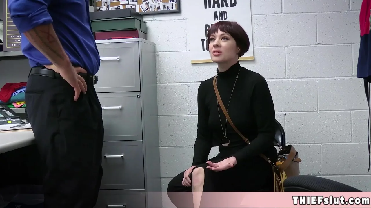 Jessica Ryan - Sexy Short Haired Brunette Caught Shoplift