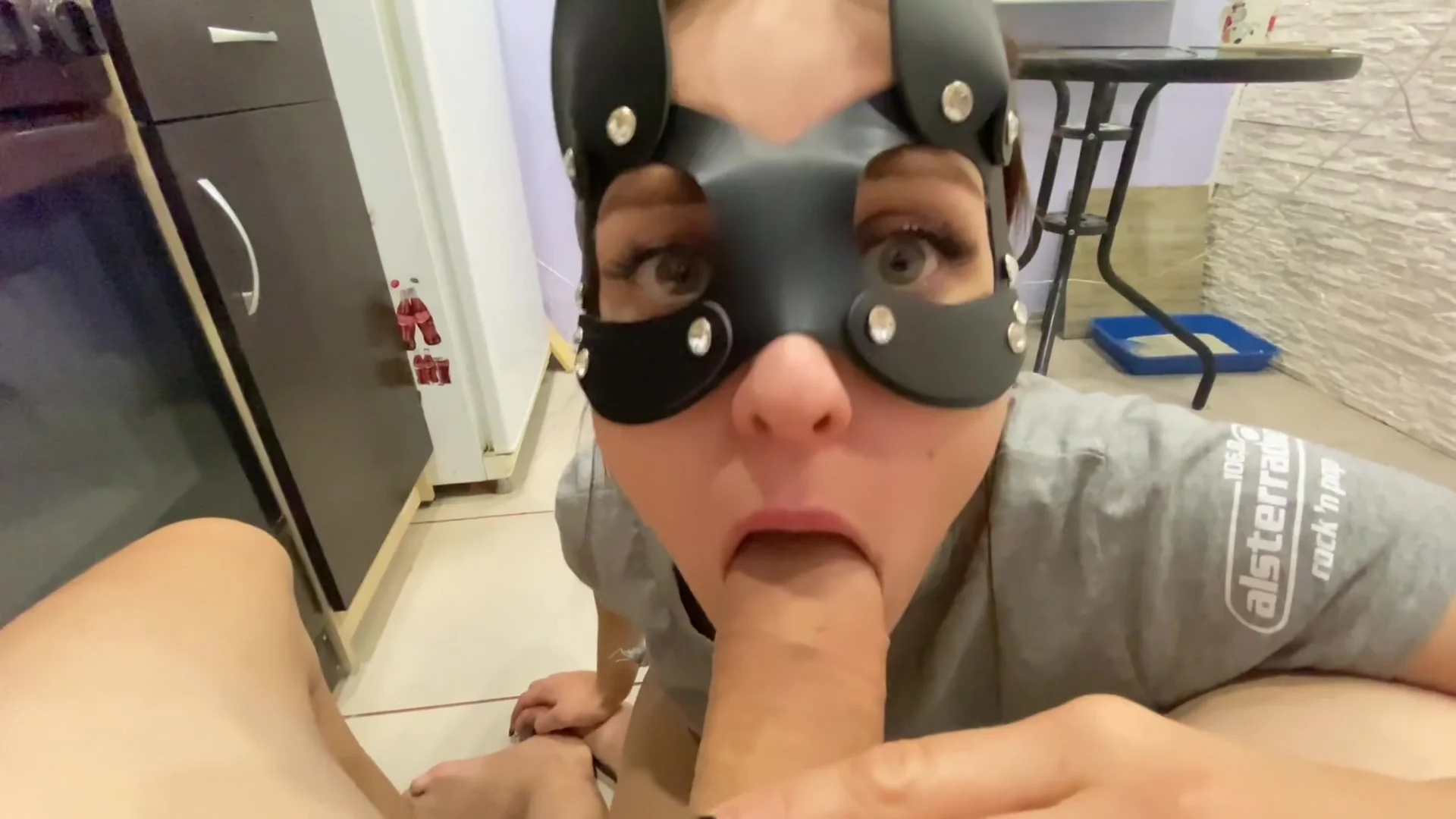Perfect Drooling And Juicy Blowjob With Sperm In The Throat