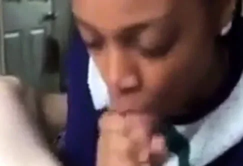Naughty Black Girl Sucks Dick After Church