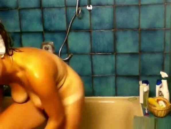 Girl caught by showering