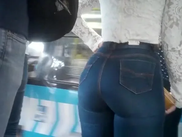 Brazilian girl big booty in thigh jeans