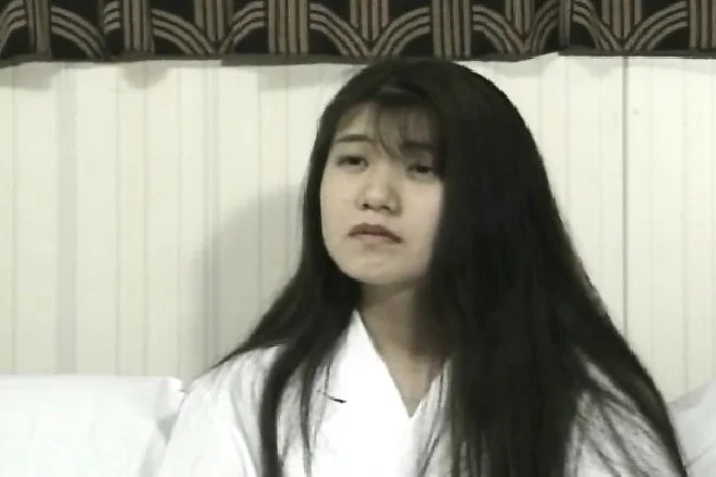 This chubby Asian housewife loves to unwind and get freaky on camera