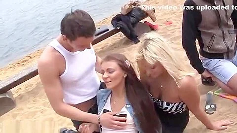 Outdoor porn video featuring Olie, Bianca and Savannah