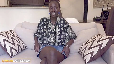 Dark Skin Black Babe Busted Open In Job Interview