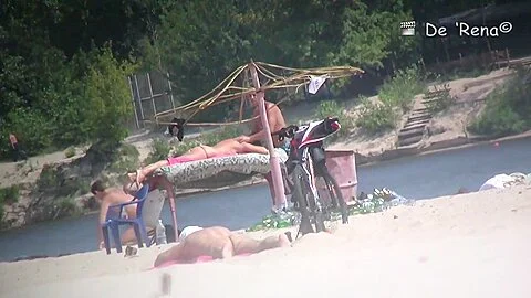Naked chicks at the beach on beach voyeur compilation