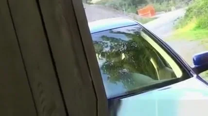 Young couple car fuck