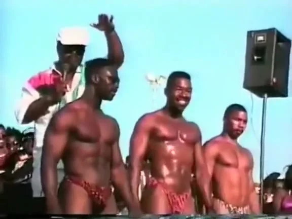 black men swimwear contest