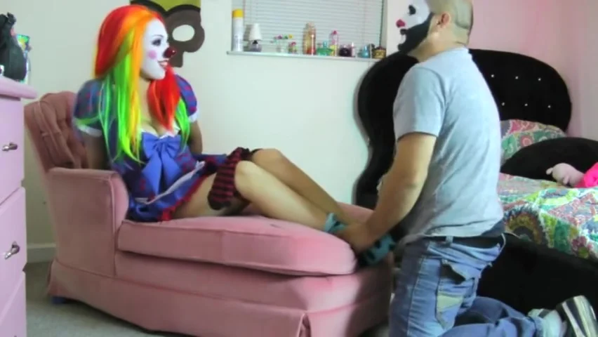 Sexy Clown Footjob