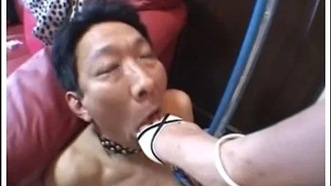 teen 18+ Japanese babe in hot femdom action with her serf