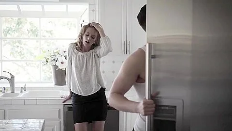 Bisexual stepmom fucked by stepson and licked his gf