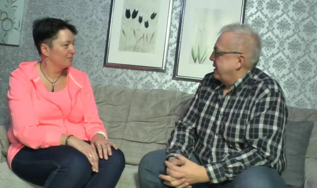 Amateur old couple enjoying sex