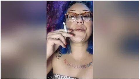 Pretty Face Close Up Smoking Fetish Lots Of Cig Dangling Lighting With Fawna Fuller
