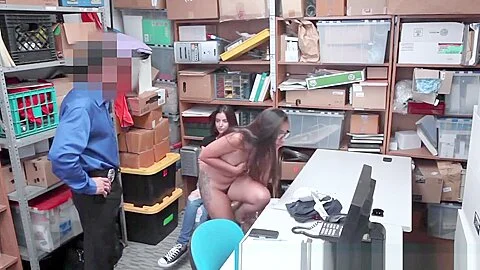 Shoplifter teens 18+ In 3way