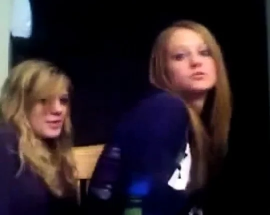 2 girls passionate kiss on webcam