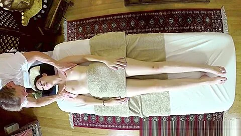 Massage loving babe banged doggystyle