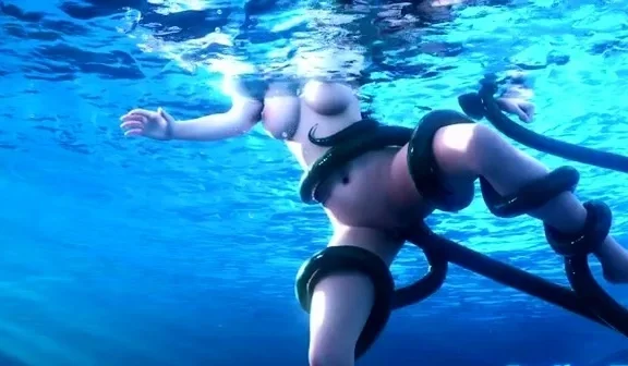 Tifa underwater tentacle hentai