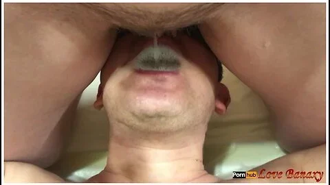 Pissing In Mans Mouth, Lick Hairy Pussy After Pee