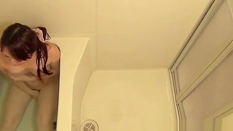 Bathing Asian teen 18+ Spied