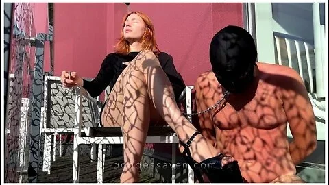 Verified Amateurs In Goddess Aven Uses Her Slave As An Ashtray