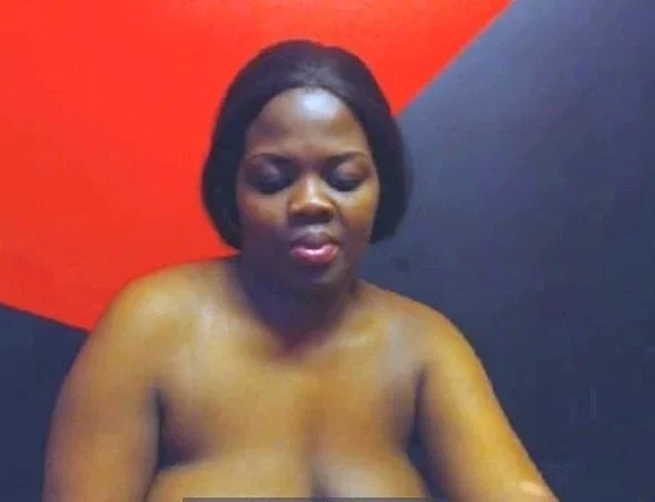 Ebony BBW With Big Tits on Webcam