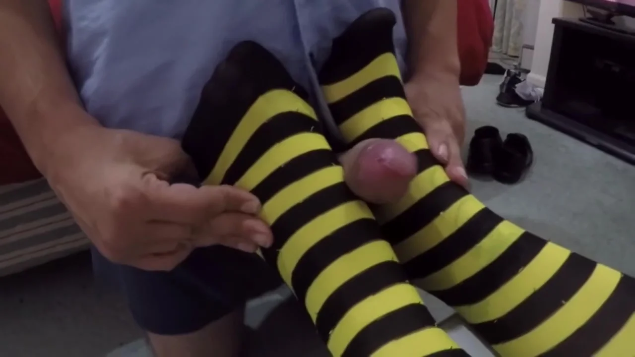 Foot job sexy stockings