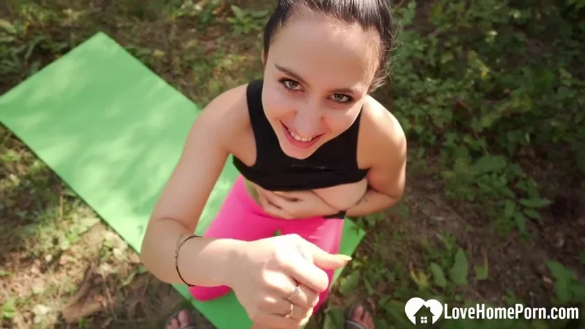 I Meet A Yoga Teen 18+ Girl In The Forest And Fuck Her Tight Pussy Hard