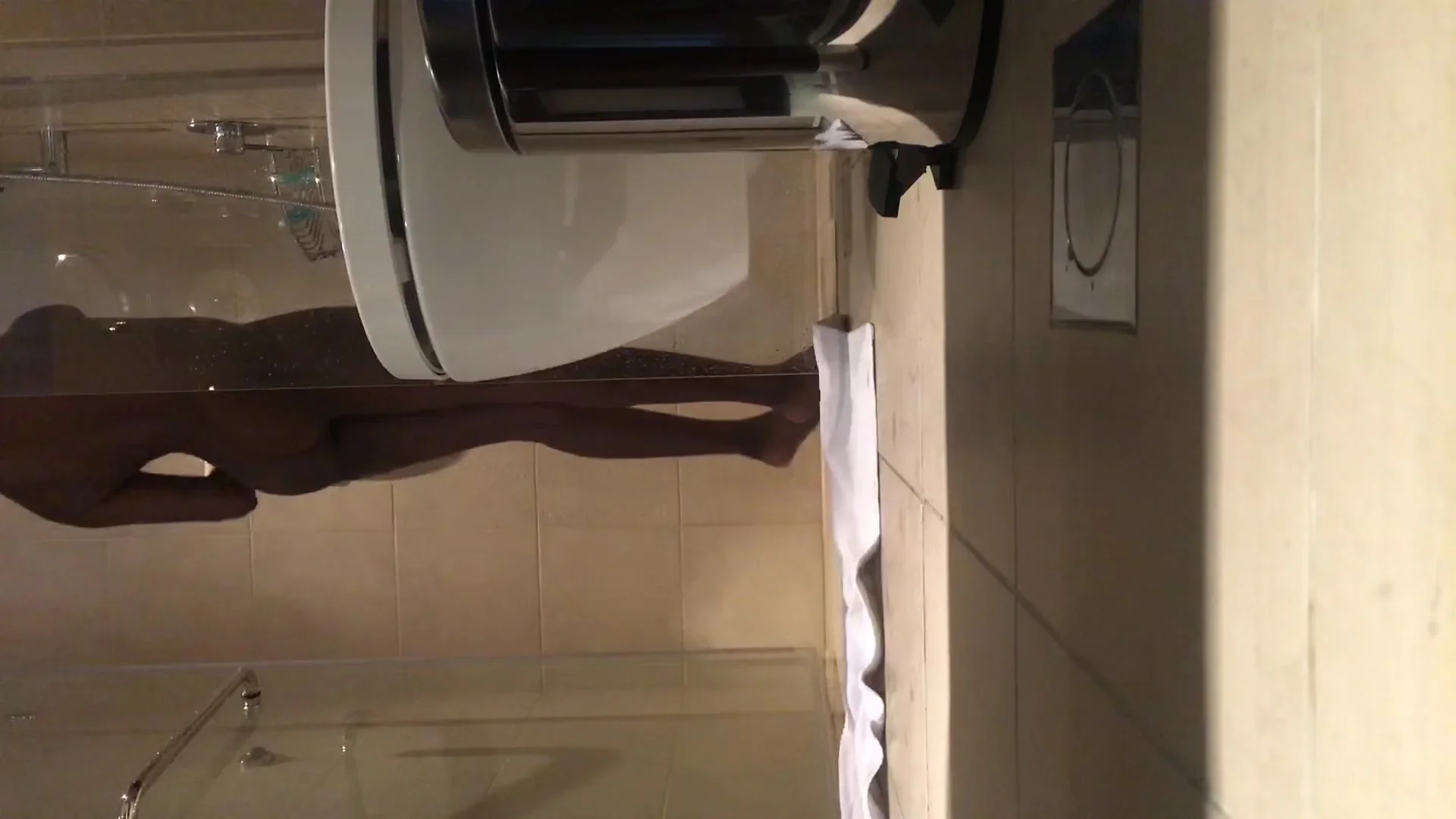 Ebony Joy teen 18+ shower spy vid 3