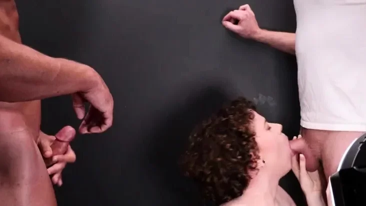 BlowBangGirls Ash Fatale Cute Curly And Covered In Cum BTS