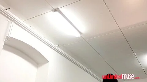Naked Skinny Vixen In The Museum - Public Nudity