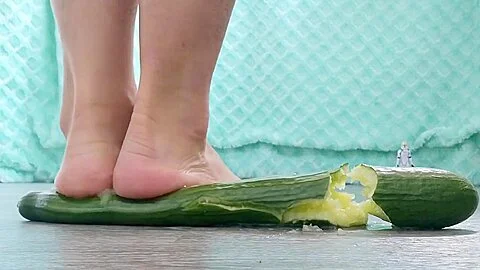 Cucumber Crush to satisfy your Foot Fetish
