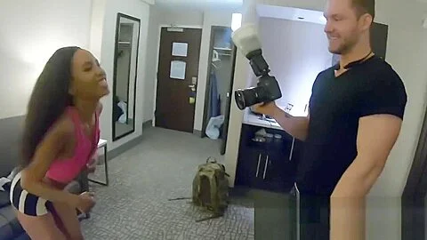 Porn star DEMI SUTRA getting SLAMMED by photographer's BIG COCK