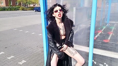 Slut Lucy Ravenblood dildoing in public